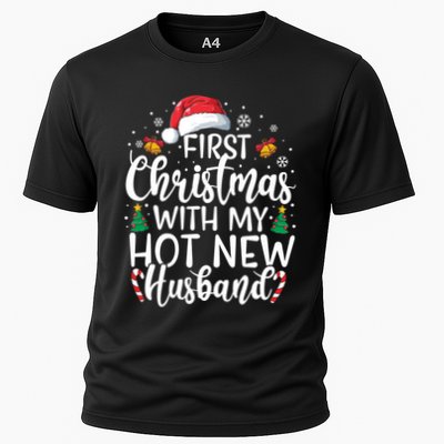 First Christmas With My Hot New Husband Newlywed Cute Gift Performance Shirt