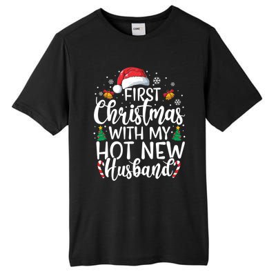 First Christmas With My Hot New Husband Newlywed Cute Gift Tall Fusion ChromaSoft Performance T-Shirt