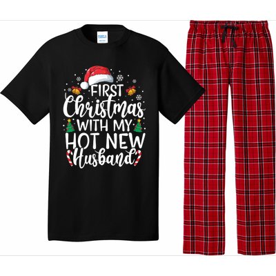 First Christmas With My Hot New Husband Newlywed Cute Gift Pajama Set