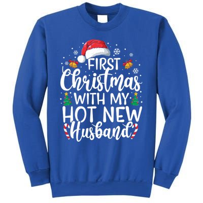 First Christmas With My Hot New Husband Newlywed Cute Gift Sweatshirt