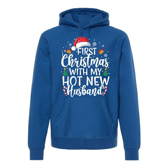 First Christmas With My Hot New Husband Newlywed Cute Gift Premium Hoodie