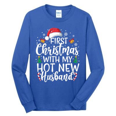 First Christmas With My Hot New Husband Newlywed Cute Gift Tall Long Sleeve T-Shirt