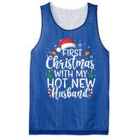 First Christmas With My Hot New Husband Newlywed Cute Gift Mesh Reversible Basketball Jersey Tank