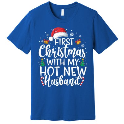 First Christmas With My Hot New Husband Newlywed Cute Gift Premium T-Shirt