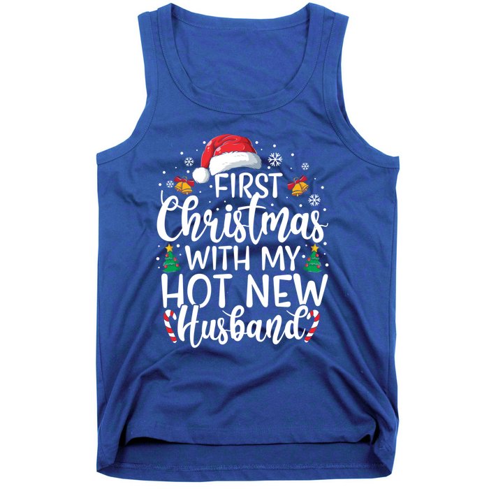 First Christmas With My Hot New Husband Newlywed Cute Gift Tank Top