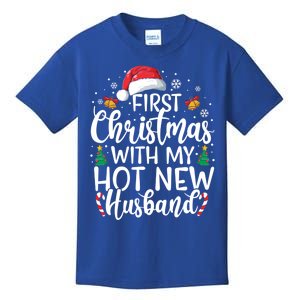 First Christmas With My Hot New Husband Newlywed Cute Gift Kids T-Shirt