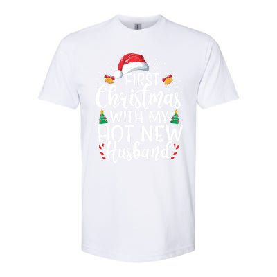 First Christmas With My Hot New Husband Newlywed Cute Gift Softstyle CVC T-Shirt