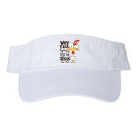 Funny Chicken Why Y'all Trying To Test The Jesus In Me Visor