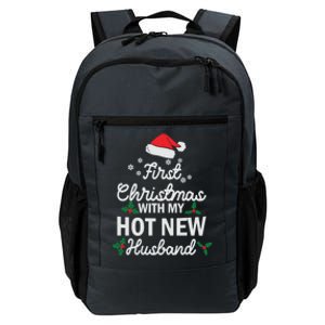 First Christmas With My Hot New Husband Xmas Holiday Funny Gift Daily Commute Backpack