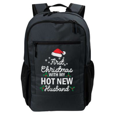 First Christmas With My Hot New Husband Xmas Holiday Funny Gift Daily Commute Backpack