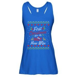 First Christmas With My Hot New Wife Married Matching Couple Gift Ladies Essential Flowy Tank