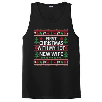 First Christmas With My Hot New Wife Xmas Couple Gift Cool Gift PosiCharge Competitor Tank