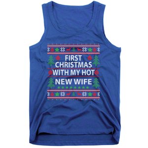 First Christmas With My Hot New Wife Xmas Couple Gift Cool Gift Tank Top