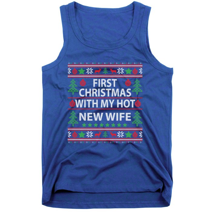 First Christmas With My Hot New Wife Xmas Couple Gift Cool Gift Tank Top