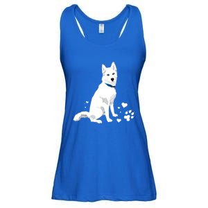 Funny Cute White Siberian Husky Gift Sweet White Snow Dog Gift Ladies Essential Flowy Tank