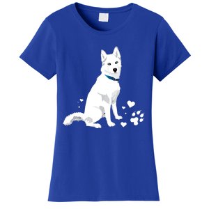 Funny Cute White Siberian Husky Gift Sweet White Snow Dog Gift Women's T-Shirt