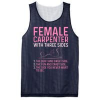 Female Carpenter With Three Sides Wo Woodworker Mother Mesh Reversible Basketball Jersey Tank