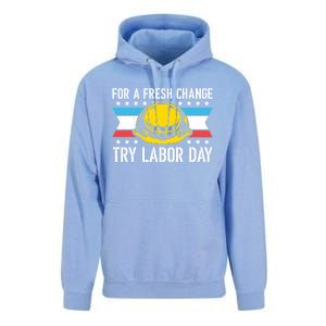 Fresh Change Worker Patriotic Laborer Happy Labor Day Meaningful Gift Unisex Surf Hoodie