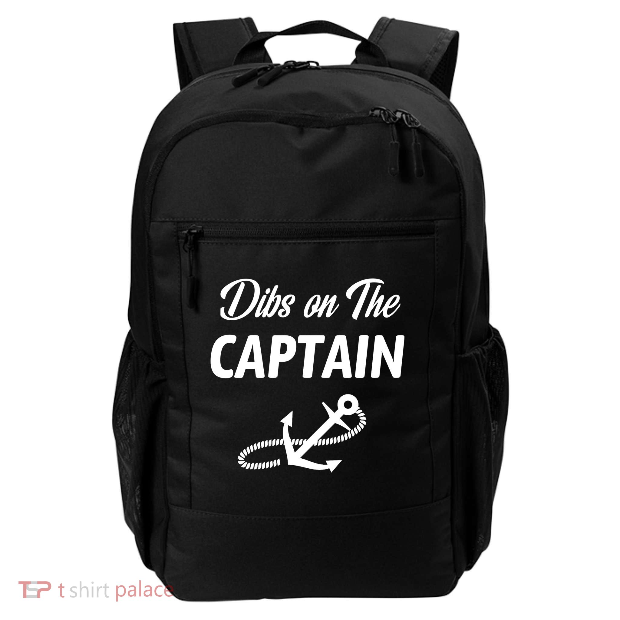 Funny Captain Wife Dibs On The Captain Daily Commute Backpack