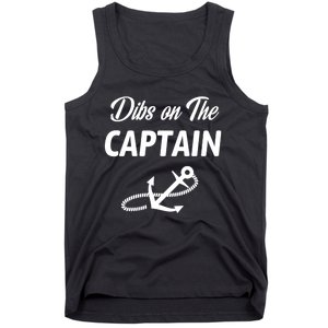 Funny Captain Wife Dibs On The Captain Tank Top