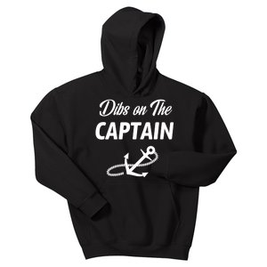 Funny Captain Wife Dibs On The Captain Kids Hoodie