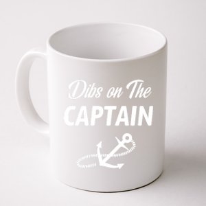 Funny Captain Wife Dibs On The Captain Coffee Mug