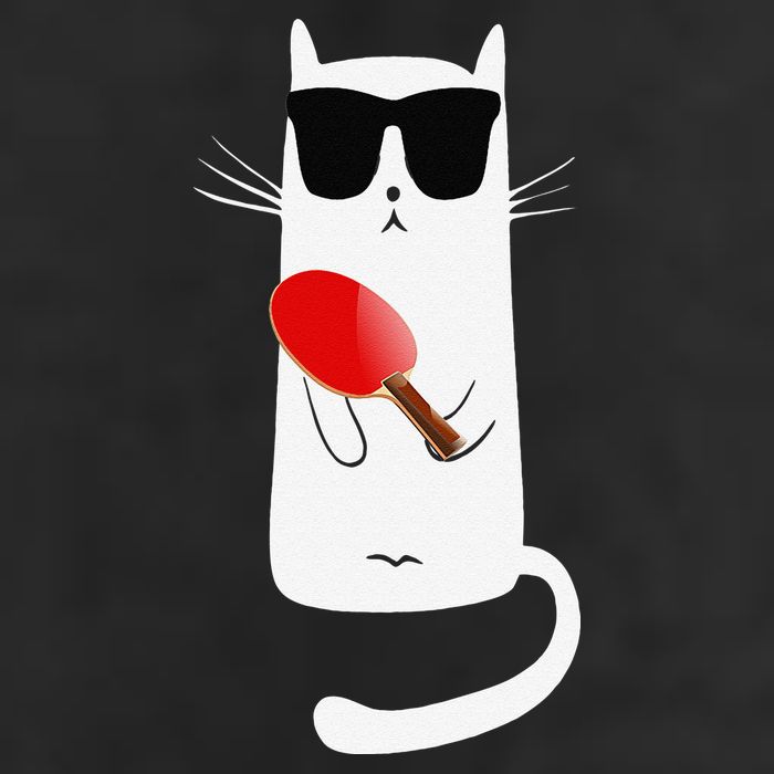 Funny Cat Wearing Sunglasses Playing Ping Pong Adult Drive Performance Visor