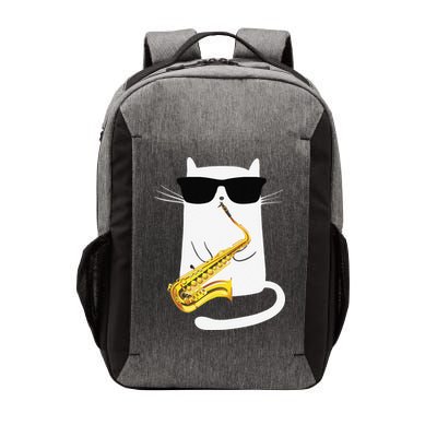 Funny Cat Wearing Sunglasses Playing Saxophone Vector Backpack