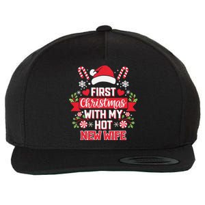 First Christmas With My Hot New Wife Funny Newlywed Couples Wool Snapback Cap