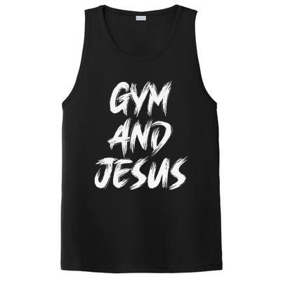 Funny Christian Workout Fitness Gym Jesus PosiCharge Competitor Tank