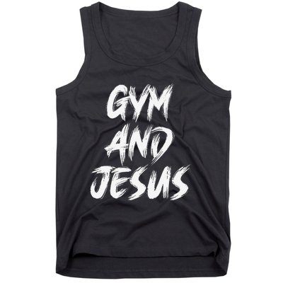 Funny Christian Workout Fitness Gym Jesus Tank Top