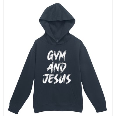 Funny Christian Workout Fitness Gym Jesus Urban Pullover Hoodie