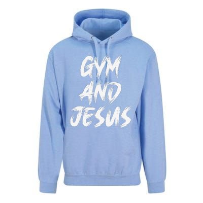 Funny Christian Workout Fitness Gym Jesus Unisex Surf Hoodie