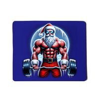 Funny Christmas Workout Deadlift Santa Weightlifting Meaningful Gift Mousepad