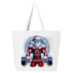 Funny Christmas Workout Deadlift Santa Weightlifting Meaningful Gift 25L Jumbo Tote