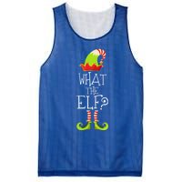 Funny Christmas What The Elf Gift Mesh Reversible Basketball Jersey Tank