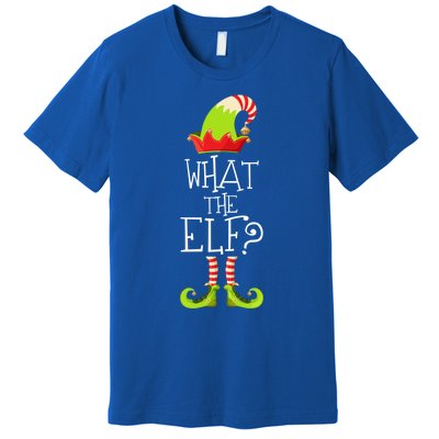 Funny Christmas What The Elf Gift Premium T-Shirt