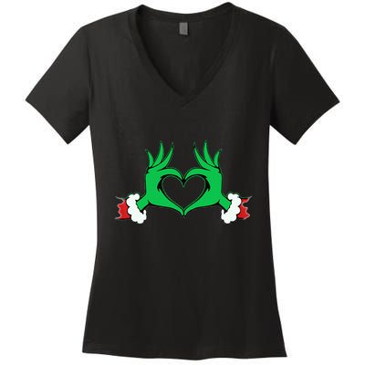 Funny Christmas Wear For Santas Elves Who Love Christmas Women's V-Neck T-Shirt
