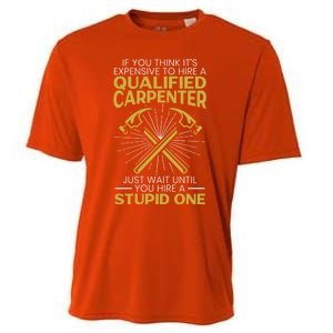 Funny Carpenter Woodworking Wood Whisperer Carpentry Gift Cooling Performance Crew T-Shirt