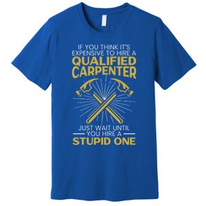 Funny Carpenter Woodworking Wood Whisperer Carpentry Gift Premium T-Shirt