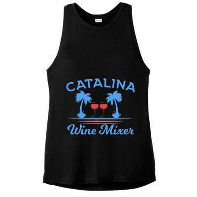 Funny Catalina Wine Mixer Party Ladies PosiCharge Tri-Blend Wicking Tank