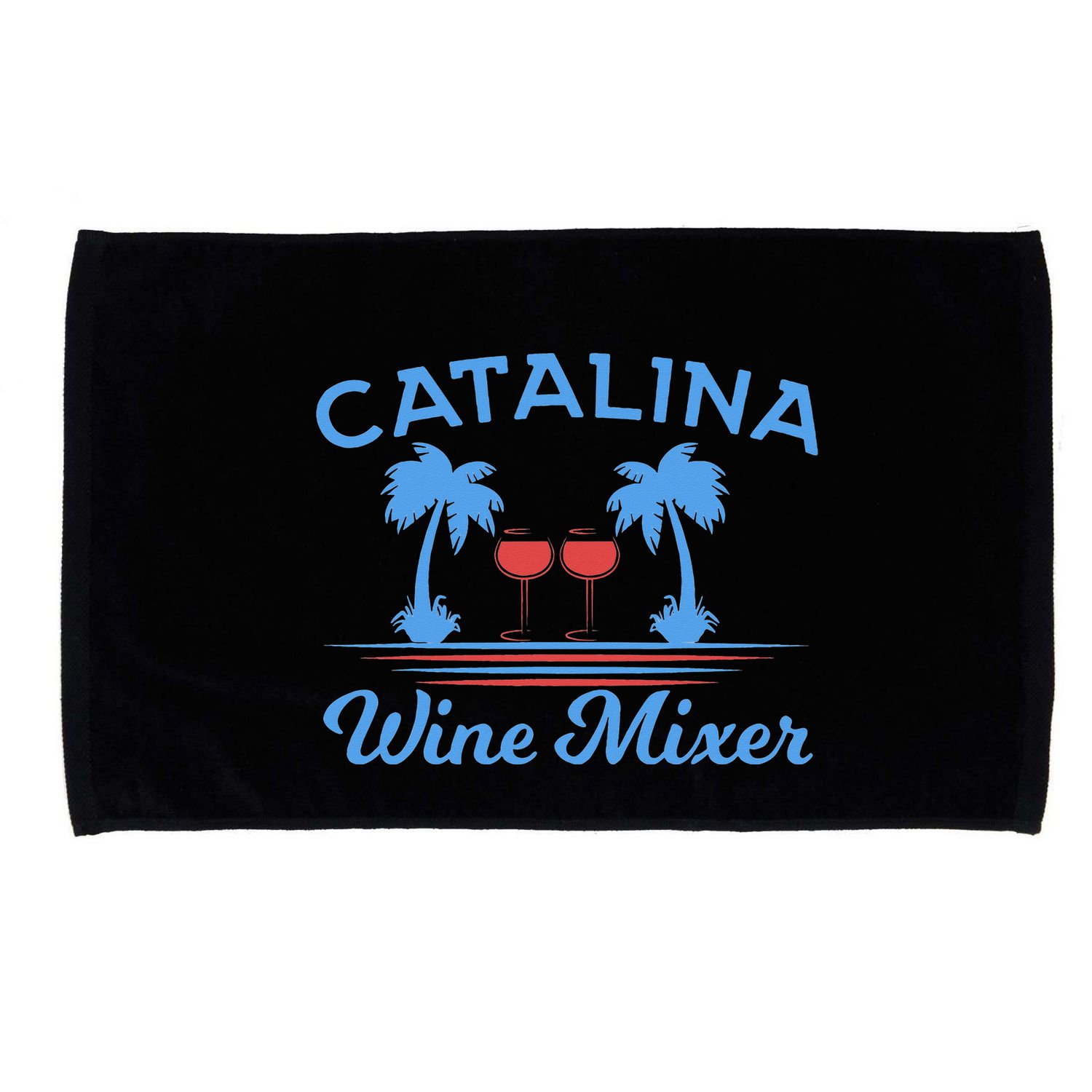 Funny Catalina Wine Mixer Party Microfiber Hand Towel