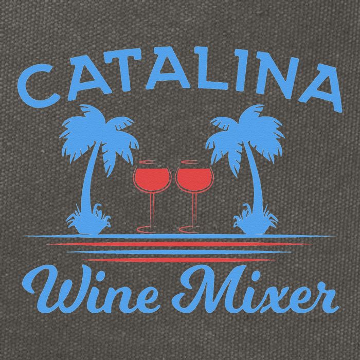 Funny Catalina Wine Mixer Party Cotton Canvas Backpack