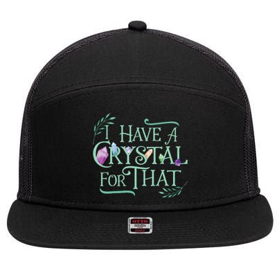 Funny Crystals Witchy Quote Chakras Energy Healing 7 Panel Mesh Trucker Snapback Hat