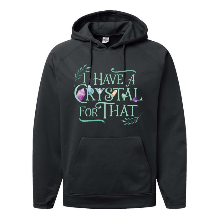 Funny Crystals Witchy Quote Chakras Energy Healing Performance Fleece Hoodie