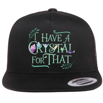 Funny Crystals Witchy Quote Chakras Energy Healing Flat Bill Trucker Hat