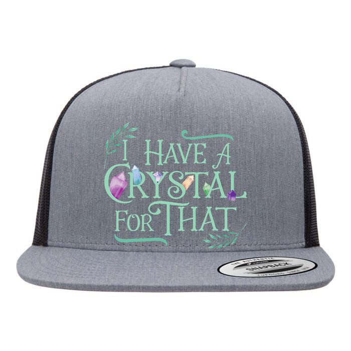 Funny Crystals Witchy Quote Chakras Energy Healing Flat Bill Trucker Hat