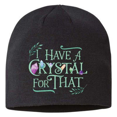 Funny Crystals Witchy Quote Chakras Energy Healing Sustainable Beanie