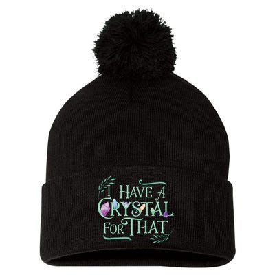 Funny Crystals Witchy Quote Chakras Energy Healing Pom Pom 12in Knit Beanie