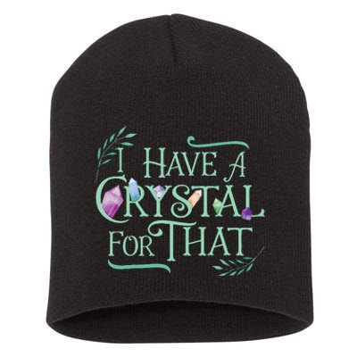 Funny Crystals Witchy Quote Chakras Energy Healing Short Acrylic Beanie